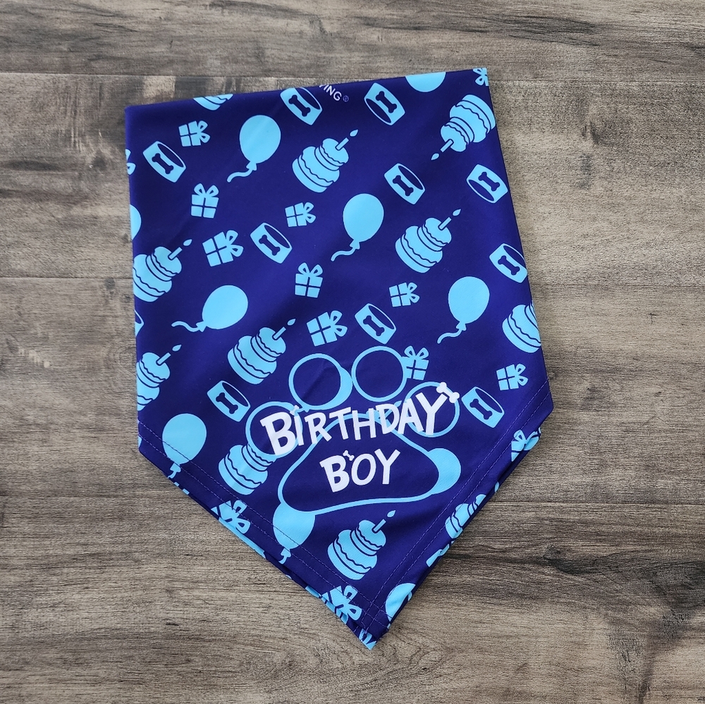 Dog Birthday Boy Welcome To My Party Bandana OSFM - Picture 8 of 13
